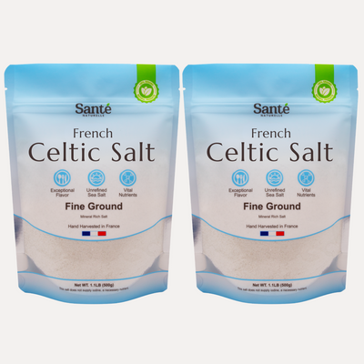 Sante French Celtic Salt Fine Ground, 2 bags