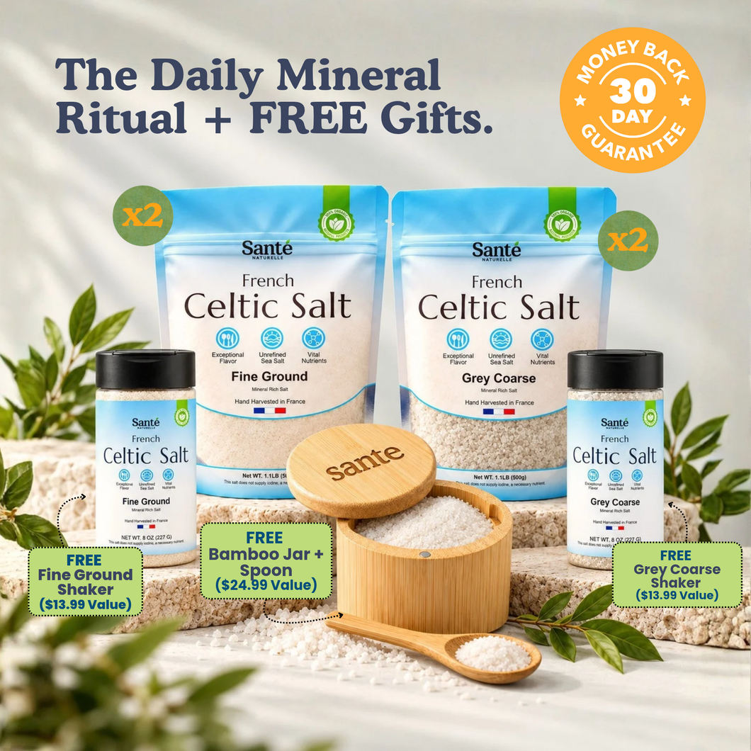 The Daily Mineral Ritual + FREE Gifts: 2x Fine Ground, 2x Grey Coarse, free shakers and bamboo jar